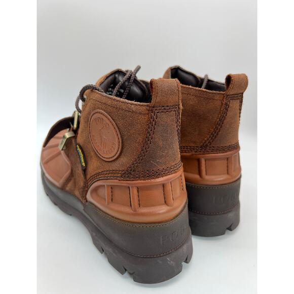 Polo Ralph Lauren Oslo Brown Low Boots HydroGuard Men's 11 NEW. - Picture 8 of 12